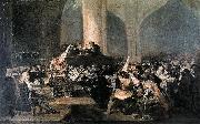 Francisco de Goya The Inquisition Tribunal oil painting reproduction
